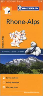 Rhône, Alpes-Rhone, Alps 1:200.000