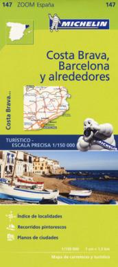 Costa Brava, Barcelona y alrededores 1:150.000