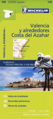 Valencia y alrededores-Costa del Azahar 1:150.000