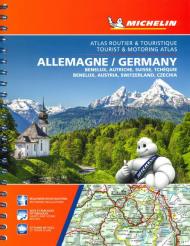 Michelin Germany, Benelux, Austria, Switzerland, Czechia Tourist & Motoring Atlas (Bi-Lingual): Road Atlas