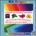 Kit origami. 30 colori arcobaleno. Con gadget