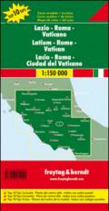 Lazio. Roma-Vaticano 1:150.000: Toeristische wegenkaart 1:150 000