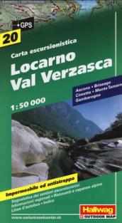 LOCARNO VAL VERZASCA. CARTA ESCURSIONISTICA 1:50000