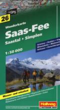 SAAS-FEE. CARTA ESCURSIONISTICA 1:50000