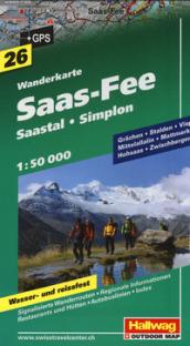 SAAS-FEE. CARTA ESCURSIONISTICA 1:50000