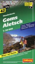 GOMS-ALETSCH. CARTA ESCURSIONISTICA 1:50000