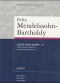 Felix Mendelssohn-Bartholdy. Lieder
