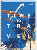 Agenda 2020 Tempo di viaggiare, 12 mesi, settimanale Alpha Edition Ladytimer spiralata Time to Travel - 15x21