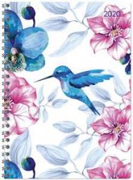 Agenda 2020 Colibrì, 12 mesi, settimanale Alpha Edition Ladytimer spiralata Hummingbird - 15x21
