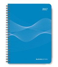 Agenda Settimanale Spiralata 2017 Pp Blu