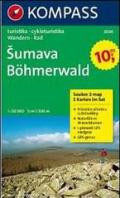 Carta escursionistica n. 2000. Repubblica Ceca. Böhmerwald/Sumava set 2 cartine 1:50.000. Adatto a GPS. DVD-ROM digital map