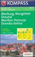 Carta escursionistica e stradale n. 2802. Slovenia. Maribor Marburg Pomurje Drautal 1:75:000. Adatto a GPS. Digital map. DVD-ROM