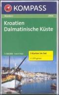 Carta escursionistica n. 2900. Croatia. Kroatien Dalmatinische Küste set 3 cartine 1:100.000. Adatto a GPS. DVD-ROM. Digital map