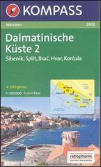 Carta escursionistica n. 2902. Croatia. Dalmatinische Küste 1:100.000. Adatto a GPS. DVD-ROM. Digital map vol.2