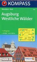 Carta escursionistica e stradale n. 162. Ausburg, westl. Wälder. Adatto a GPS. DVD-ROM. Digital map