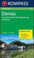 Carta escursionistica e stradale n. 161. Donauworth bis Regensburg SET. Adatto a GPS. DVD-ROM. Digital map