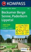 Carta escursionistica e stradale n. 843. Beckumer Berge, Senne, Paderborn. Adatto a GPS. Digital map. DVD-ROM