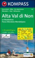 Carta escursionistica e stradale n. 147. Alta Val di Non, Le Maddalene, P. Mendola. Adatto a GPS. DVD-ROM. Digital map