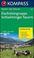 Carta escursionistica e stradale n. 293. Dachsteingruppe, Schladminger Tauern set 3 c. Adatto a GPS. Digital map. DVD-ROM