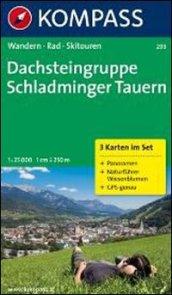 Carta escursionistica e stradale n. 293. Dachsteingruppe, Schladminger Tauern set 3 c. Adatto a GPS. Digital map. DVD-ROM