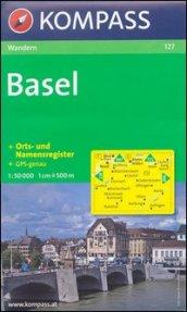 Carta escursionistica e stradale n. 127. Basel. Adatto a GPS. DVD-ROM. Digital map