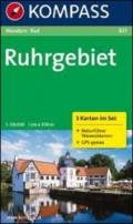 Carta escursionistica e stradale n. 821. Ruhrgebiet set 3 carte. Adatto a GPS. Digital map. DVD-ROM