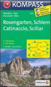 Carta escursionistica n. 628. Catinaccio, Sciliar-Rosengarten, Schlern 1:25.000. Adatto a GPS. DVD-ROM. Digital map