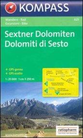 Carta escursionistica n. 625. Dolomiti di Sesto-Sextner Dolomiten 1.25:000. Adatto a GPS. DVD-ROM. Digital map