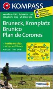 Carta escursionistica n. 045. Plan de Corones, Brunico-Kronplatz, Bruneck 1:25.000. Adatto a GPS. DVD-ROM. Digital map