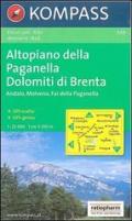 Carta escursionistica n. 649. Altopiano della Paganella, Dolomiti di Brenta 1:25.000. Adatto a GPS. Digital map. DVD-ROM
