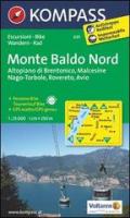 Carta escursionistica n. 691. Monte Baldo nord, Altopiano di Brentonico, Malcesine, Nago 1:25.000. Adatto a GPS. Digital map. DVD-ROM