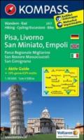 Carta escursionistica n. 2457. Pisa, Livorno, San Miniato, Empoli. Adatto a GPS. Digital map. DVD-ROM