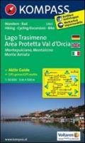 Carta escursionistica n. 2463. Lago Trasimeno, area protetta Val d'Orcia. Adatto a GPS. Digital map. DVD-ROM