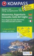 Maremma, Argentario, Grosseto, Isola del Giglio. Adatto a GPS. DVD-ROM. Digital map