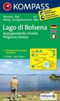 Lago di Bolsena (Acquapendente - Orvieto - Pitigliano - Sorano) 1 : 50 000: Wanderkarte mit Radtouren. GPS-genau: Wandelkaart 1:50 000