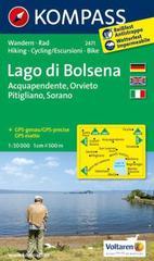 Lago di Bolsena (Acquapendente - Orvieto - Pitigliano - Sorano) 1 : 50 000: Wanderkarte mit Radtouren. GPS-genau: Wandelkaart 1:50 000