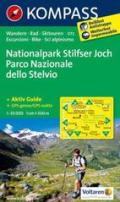 Nationalpark Stilfserjoch / Parco Nazionale dello Stelvio 1 : 50 000: Wanderkarte mit Kurzführer, Radrouten und Skitouren. GPS-geeignet