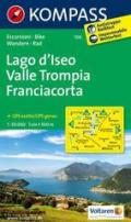 Carta escursionistica n. 106. Lago d'Iseo-Valle Trompia-Franciacorta
