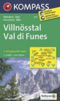 Wanderkarte n. 627. Villnösstal-Val di Funes