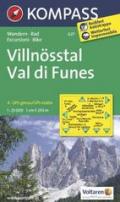 Wanderkarte n. 627. Villnösstal-Val di Funes