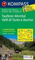 Tauferer Ahrntal - Valli di Tures e Aurina 1 : 50 000: Wanderkarte mit KOMPASS-Lexikon, Radrouten und alpinen Skirouten. GPS-genau