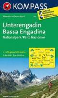 Unterengadin - Nationalpark 1 : 40 000: Wanderkarte. GPS-genau