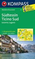 Südtessin - Locarno - Lugano 1 : 40 000: Wanderkarte. GPS-genau