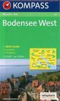 Carta escursionistica n. 1a. Austria. Nei dintorni del lago di Costanza-Rund um den Bodensee. Bodensee West 1:50.000. Adatto a GPS. DVD-ROM. Digital map