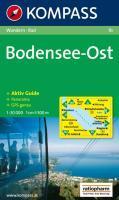 Carta escursionistica n. 1b. Austria. Nei dintorni del lago di Costanza-Rund um den Bodensee. Bodensee Ost 1:50.000. Adatto a GPS. DVD-ROM. Digital map