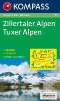 Carta escursionistica n. 37. Austria. Tirolo... Zillertaler Alpen, Tuxer Alpen 1:50.000. Adatto a GPS. DVD-ROM. Digital map