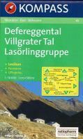 Carta escursionistica n. 45. Austria. Tirolo... Defereggental, Lasörlinggruppe 1:50.000. Con carta panoramica. Adatto a GPS. DVD-ROM. Digital map