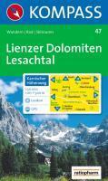 Carta escursionistica n. 47. Austria. Tirolo... Lienzer Dolomiten, Lesachtal, Karnischer, Höhenweg 1:50.000. Adatto a GPS. DVD-ROM. Digital map