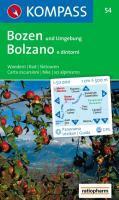 Carta escursionistica n. 54. Bolzano 1:50.000