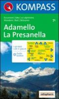 Carta escursionistica n. 71. Trentino, Veneto. Adamello, La Presanella 1:50.000